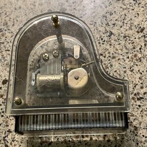 vintage Sankyo Lucite Grand Piano music box